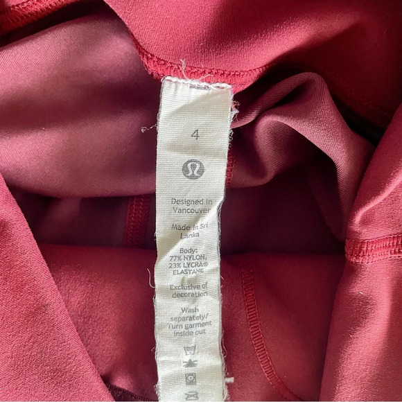 Lululemon Wunder Train High-Rise Short 8" red size 4 - Picture 5 of 11